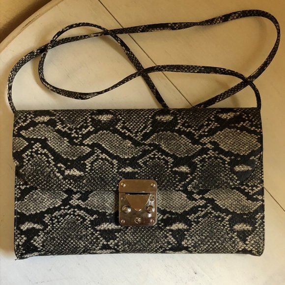 Vintage Clifford & Wills Snakeskin Clutch Purse Wi - Picture 1 of 6
